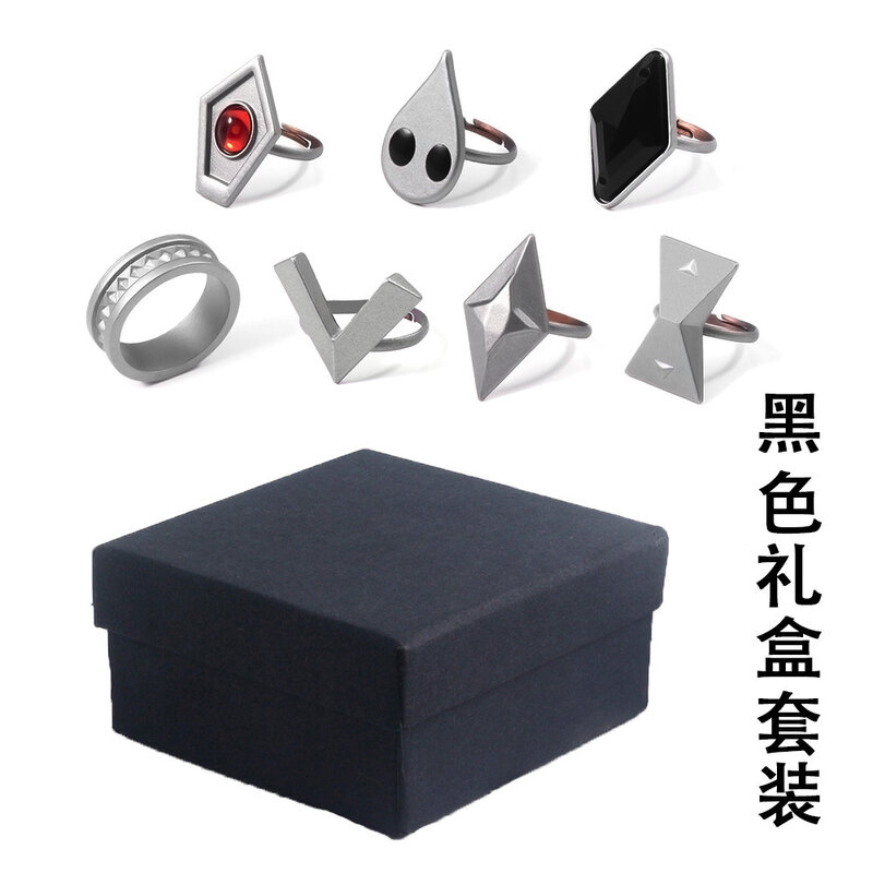 con scatola Anello giapponese Genshin Impact per cosplay regalo per feste per bambini Dzmzao 