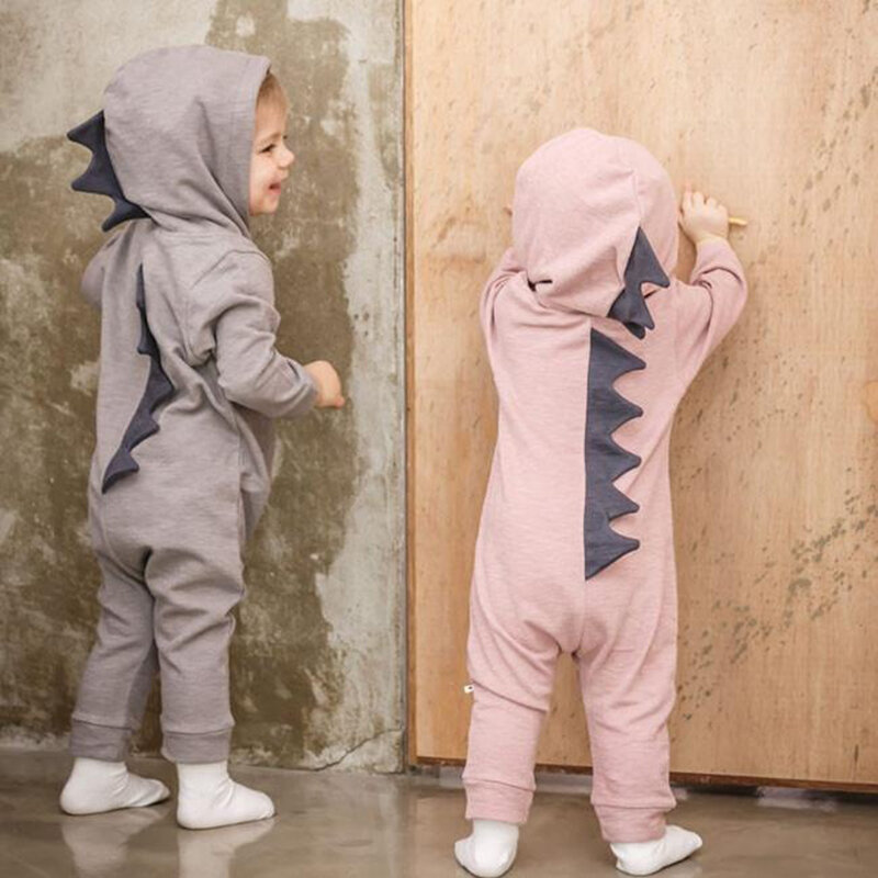New Funny Autumn Winter Dinosaur Cute Romper Baby Girl Clothes Solid Baby Boy Clothes Babygirl Onesie New Born Baby Dropshipping