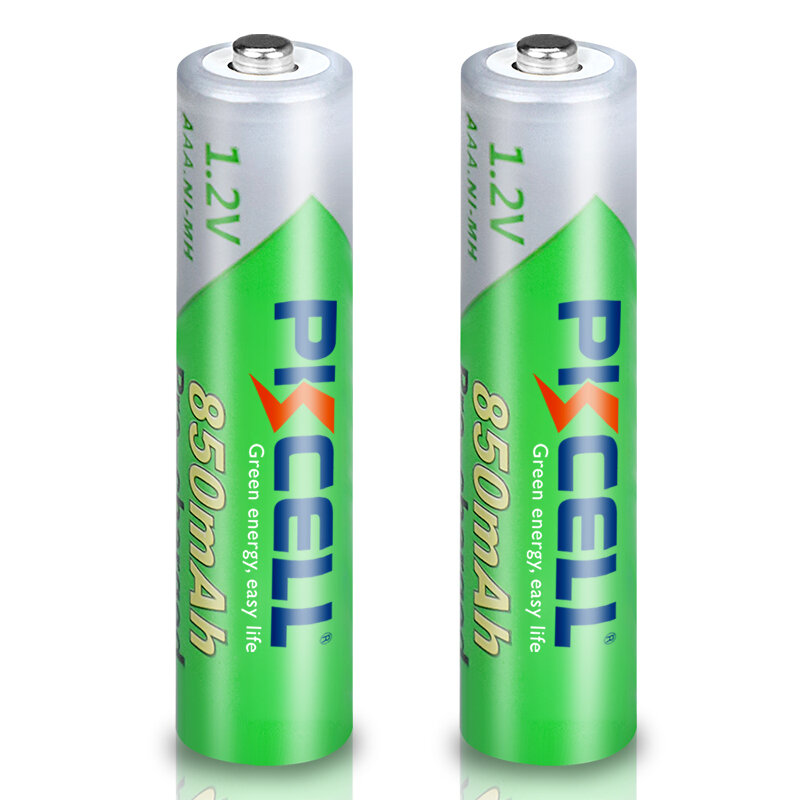 8pc pkcell aaa 850mahバッテリ1.2vニッケル水素aaa充電式バッテリー3A低自己放電電池2pcバッテリーホルダーボックス