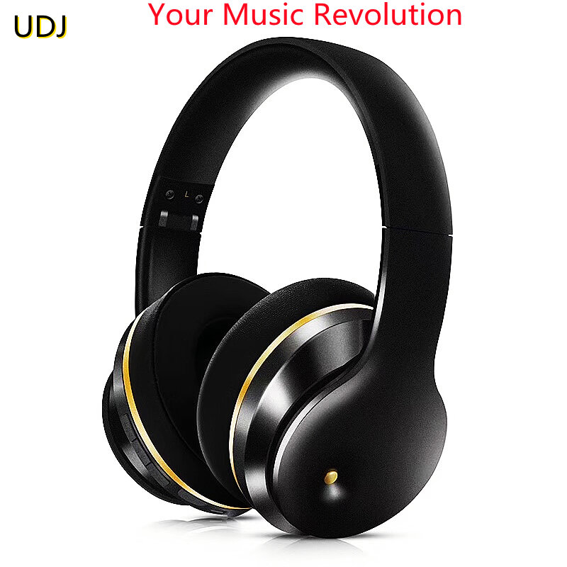 UDJ Wireless Bluetooth Headset ANC Foldable Phone With Microphone Subwoofer Music High-fidelity Gamer Mobile Phone Sports Waterp