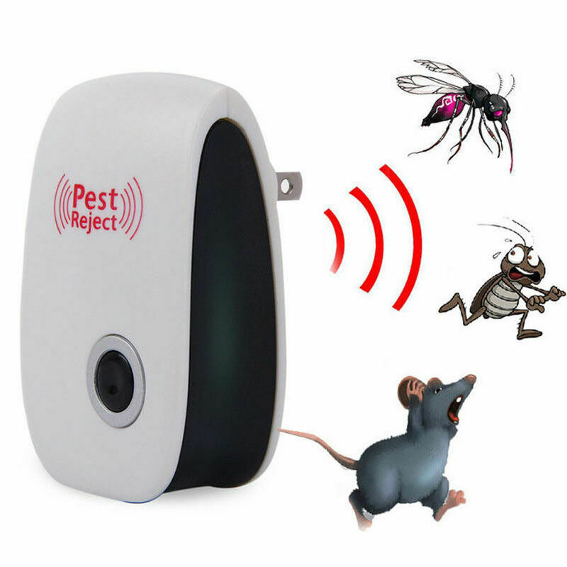 ปฏิเสธKillerไฟฟ้าUltrasonic Pest Repellerป้องกันยุงควบคุมหนูแมลงสาบแมลงEU/US/UK Plug
