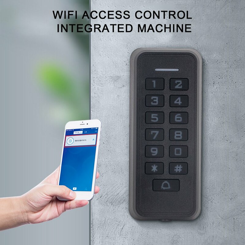 K35/k33 não-impermeável wifi controle de acesso teclado luminoso cartão furto controle de acesso 10000 capacidade de armazenamento do usuário