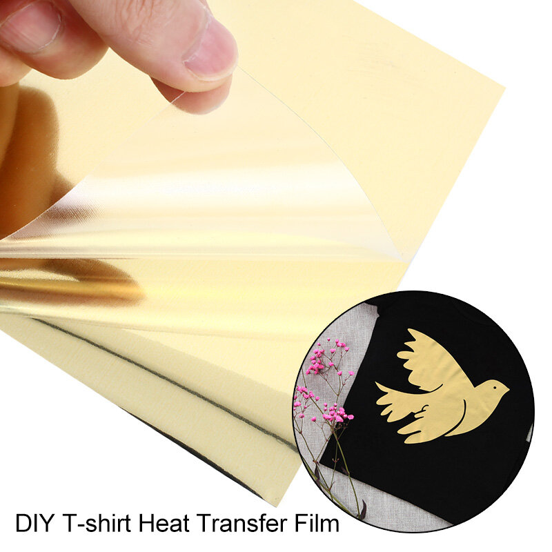 Kreative Harte Laser Papier Gold Inkjet Drucker Stoffe Tuch Eisen auf Papier T-Shirt Drucken Papier Diy Bild Wärme Transfer Papier