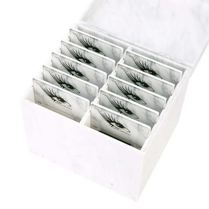 2020 neue Nerz Wimpern Wimpern Lagerung Box 10 Schichten Make-Up Organizer Falsche Wimpern Kleber Palette Halter Pfropfen Verlängerung Werkzeug