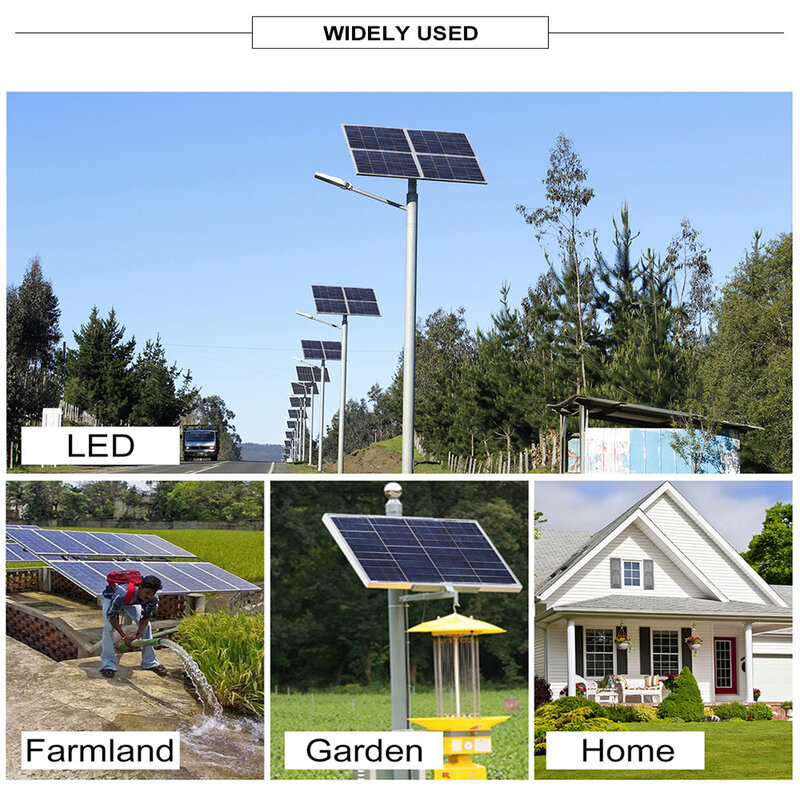 Anaka-Panel solar fotovoltaicos, placa fotovoltaica de 10/20/30/40/50/80W y 18V, juego de células solares para el hogar, incluye un controlador de 10A