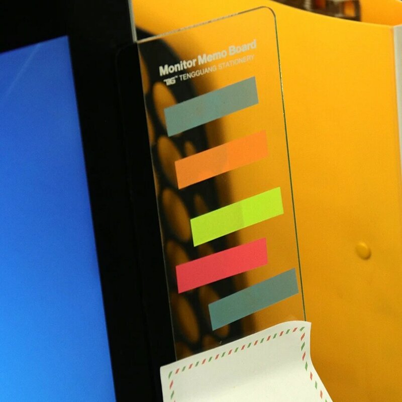 1pc mensagem placa de memorando tela do computador monitores painel lateral planner gravação placa de mensagem lembrar almofada de memorando