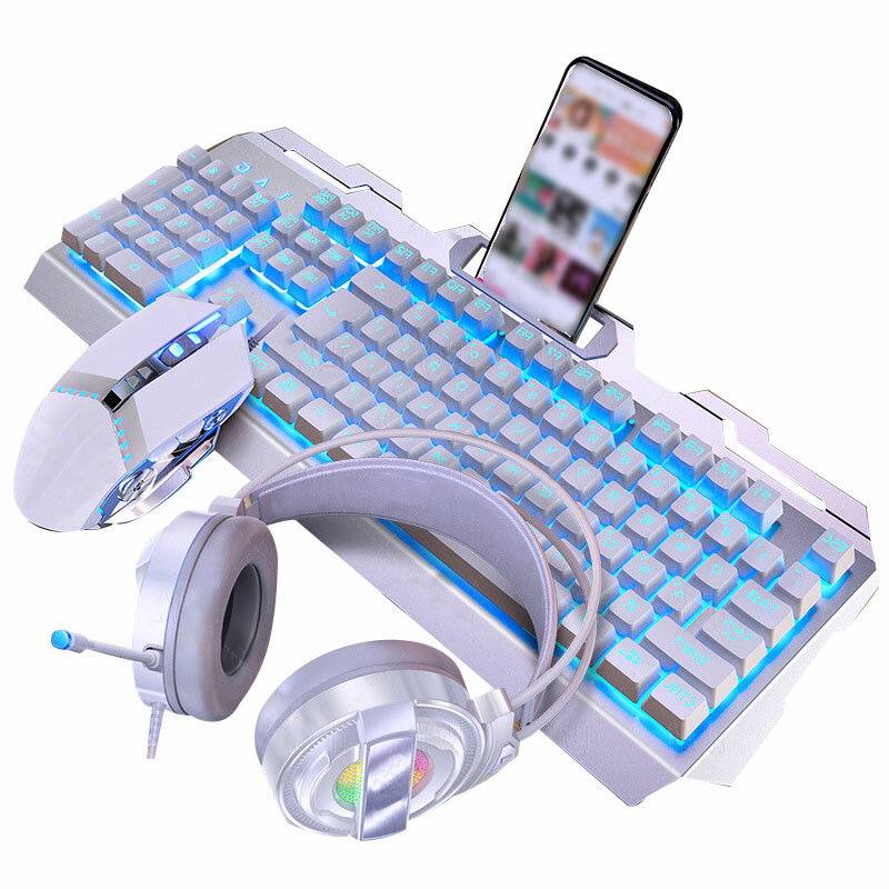 คีย์บอร์ดGaming Mouse Manipulatorรู้สึกRGB LED Backlit Gamingคีย์บอร์ดUSB Gaming PCแป้นพิมพ์แล็ปท็อป