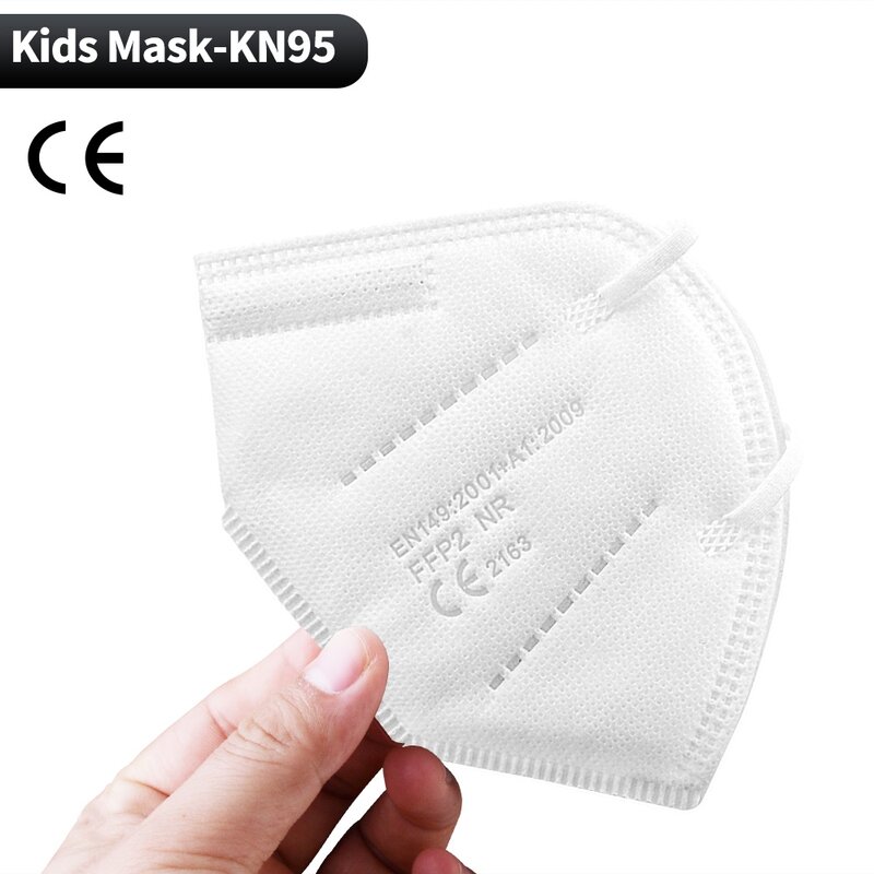 От 9 до 12 лет детская маска FFP2 маска черный KN95 маски 5-ти слойной фильтры маска дышащая маска Студенческая с маской ffp2mask Рождественский подар...