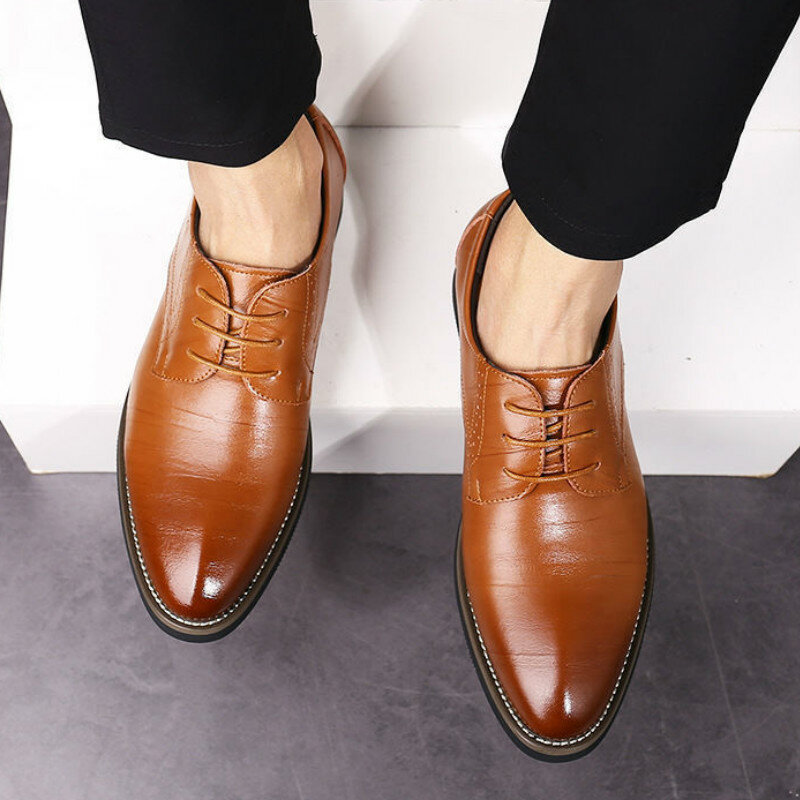 Sapatos de couro genuíno de ponta de asa esculpida sapatos formais italianos oxford plus size 38-48 para o inverno 2020 novo