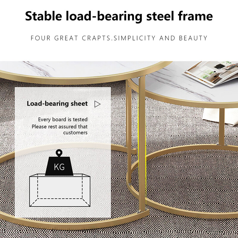 Креативный круглый стол в скандинавском стиле Маленький журнальный столик современный домашний гостиная круглый стол для дивана прикрова...