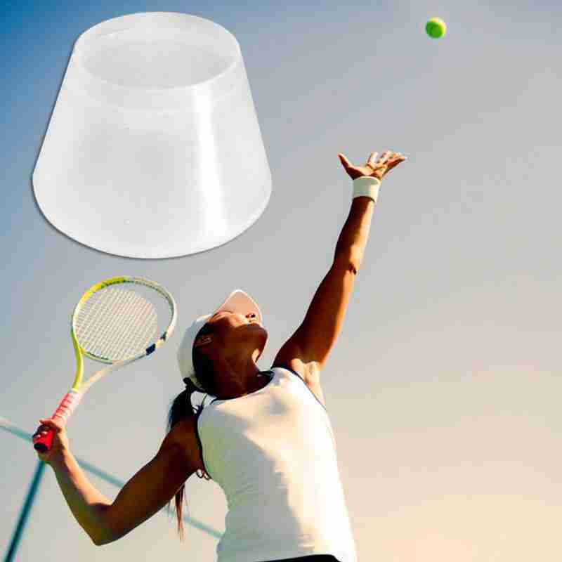 Gratis Pengiriman 1 Buah/Batch Raket Tenis Transparan Silikon Topi Daya Aksesori Tenis Peredam Benturan Tahan Lama