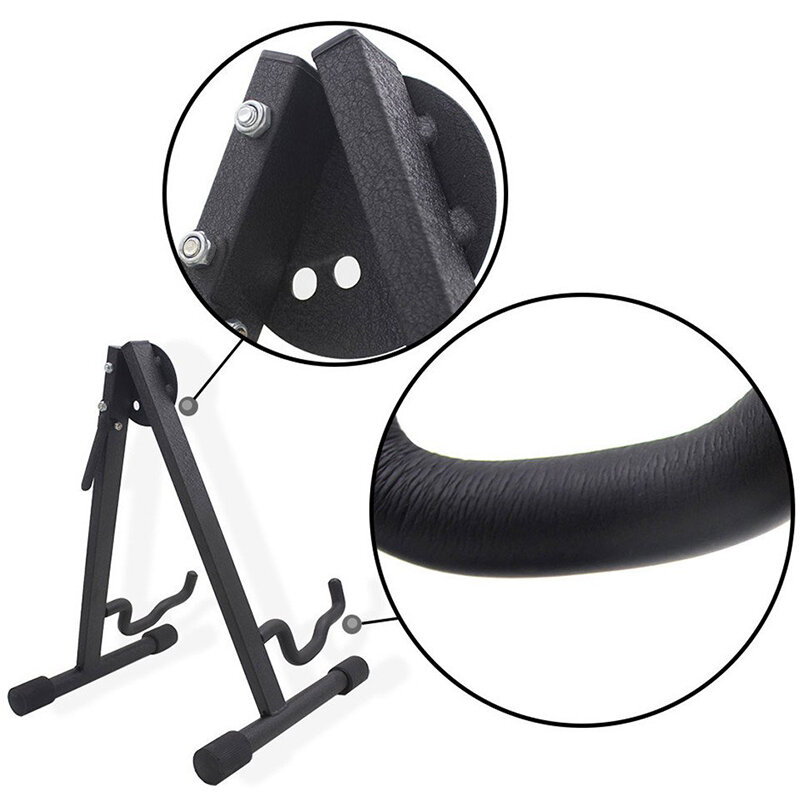 Metal Folding Cello Stand Bracket Black for Cellist Beginners Adults
