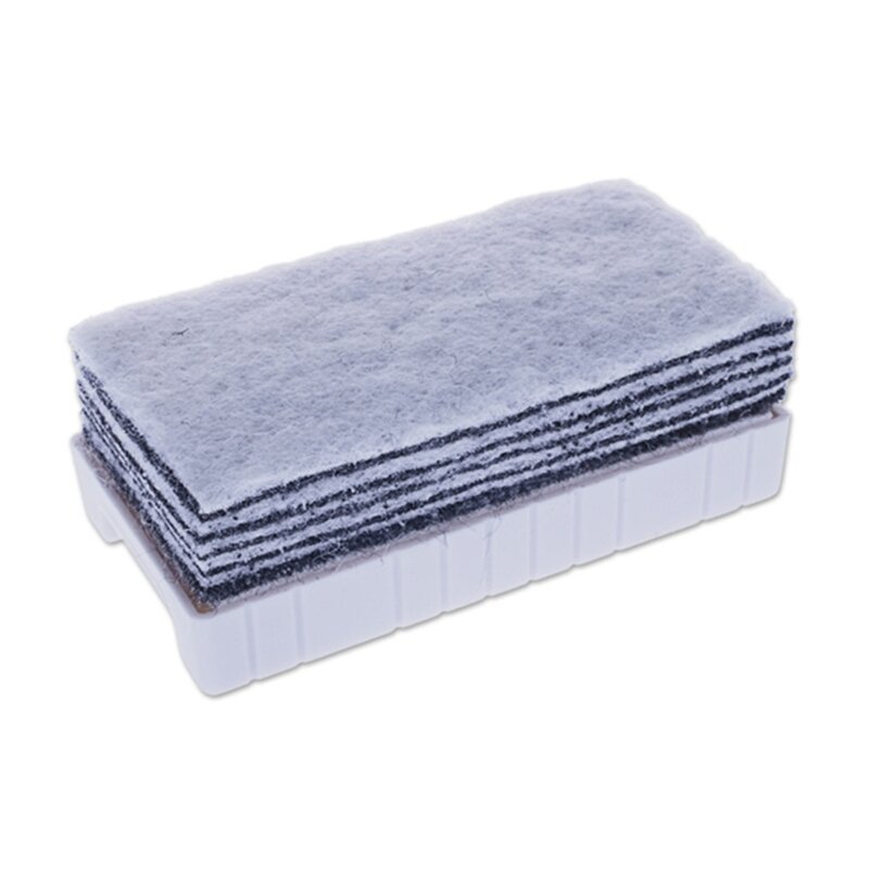 1x wymaż gumki Dry Whiteboard Eraser Chalkboard Cleansers Wiper Fluffy Pads 9.5x5x3.5cm do biura w klasie i domu