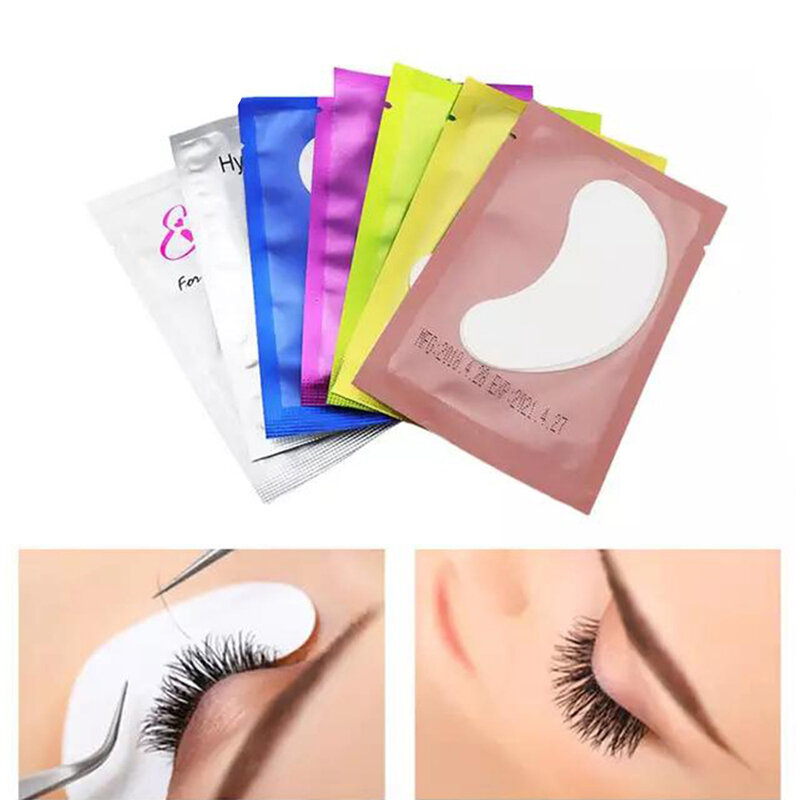 50/100 Pairs under eye pads Lash Eyelash Extension patches Wholesale Lint Free gel eye pads lash Make Up Tool Eye Tips Sticker