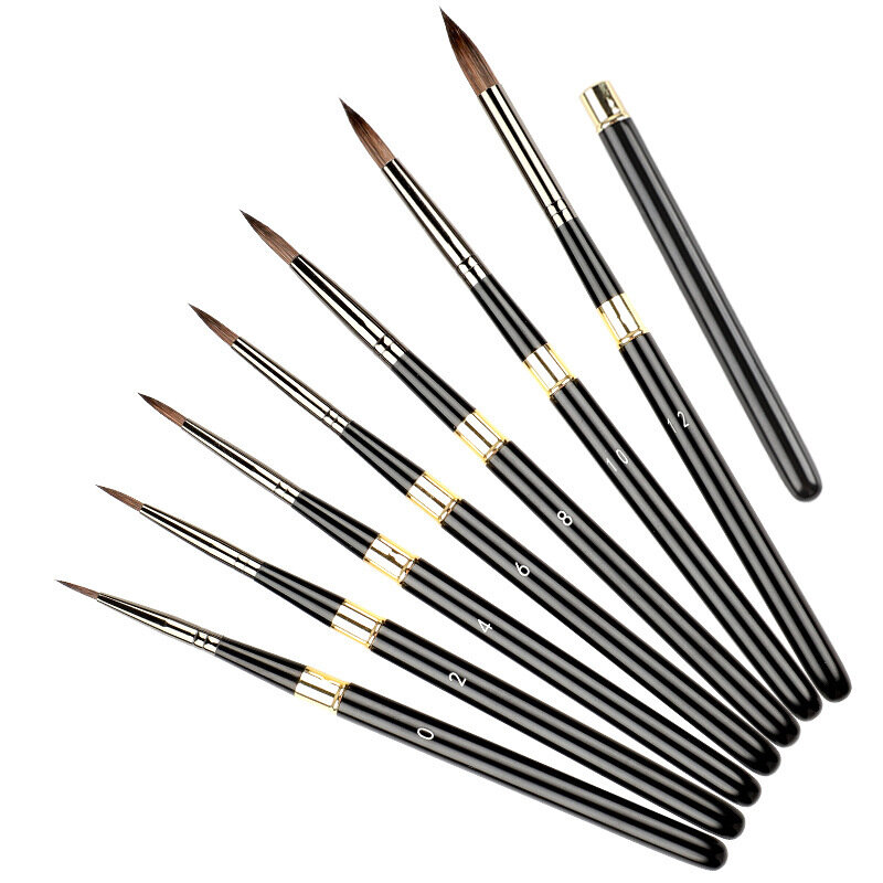 1pcs Weasel's Hair Watercolor Paint Brush High Quality Detachable Metal Rod Art Painting Brushes for Drawing Art Supplies