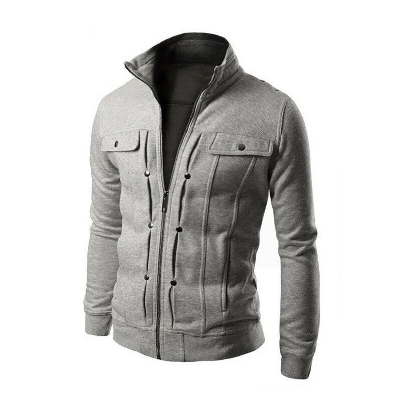 Флисовая Куртка sprng мужская с капюшоном, легкая ветрозащитная уличная модная спортивная куртка на молнии, пальто, осень
