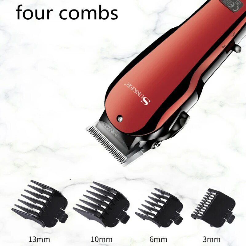 Surker 10w corded barber hair clipper professional hair trimmer for men head cutter electric hair cutting machine hair cut