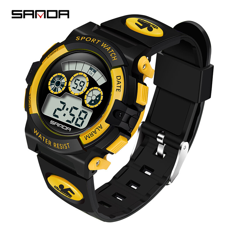 New Fashion SANDA Brand Children Sports Watches LED Digital Watch Boy Girl Student Waterproof Electronics Wristwatches 2018 Saat