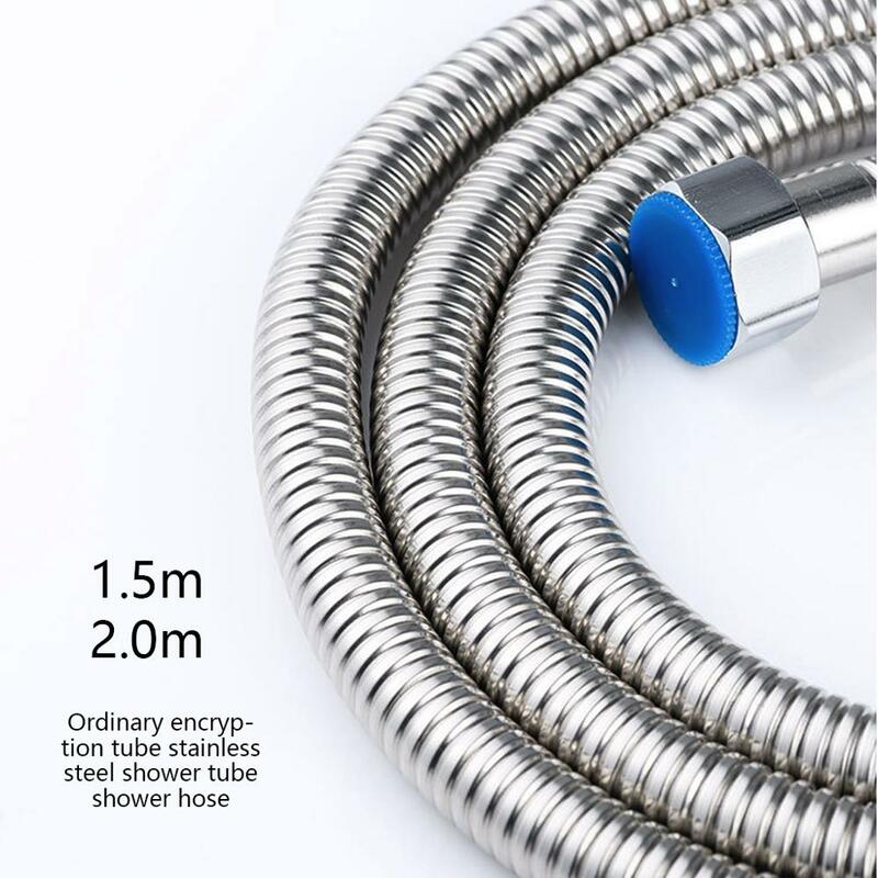 Bathroom Shower Hose Soft Shower Pipe 1.5M  2M Home Silver Color Common Flexible Bathroom Water Pipe