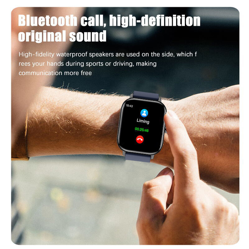 Lige-novo smart watch com bluetooth para ios e android, modelo feminino e masculino, relógio inteligente que monitora a pressão arterial