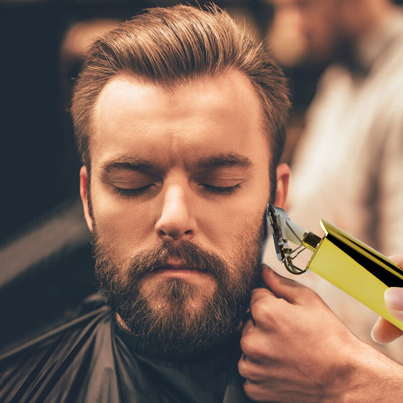 Máquina de cortar cabelo portátil profissional t-tipo aparador sem fio externo sem fio máquina de cortar cabelo conjunto de corte de cabelo para homem