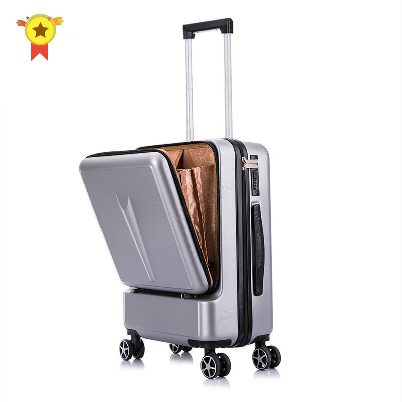 حقيبة سفر عالمية بعجلات للرجال والنساء ، حقيبة حمل للكمبيوتر المحمول ، 20 و 24 بوصة ، ABS