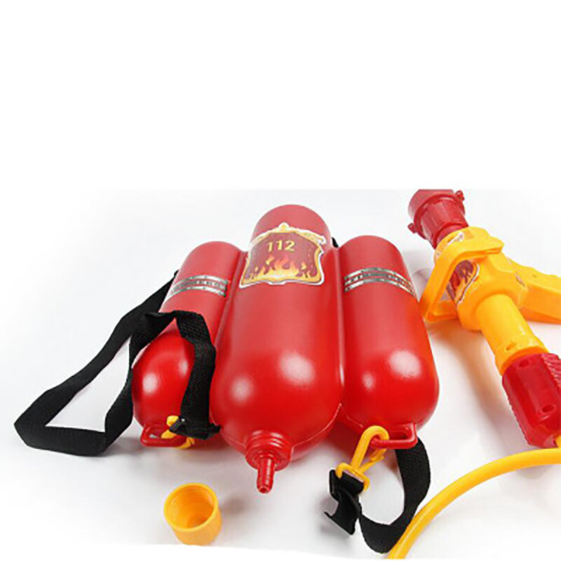 Crianças mochila arma de água brinquedos bombeiro extintor brinquedo pressão ar pistola de água para crianças verão praia festa jogos presentes