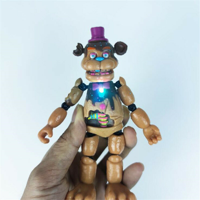 Figura de acción de cinco noches en Freddy Fnaf Bonnie Bear Joints, modelo de Pvc, juguetes de regalo, 6 unids/set por Set