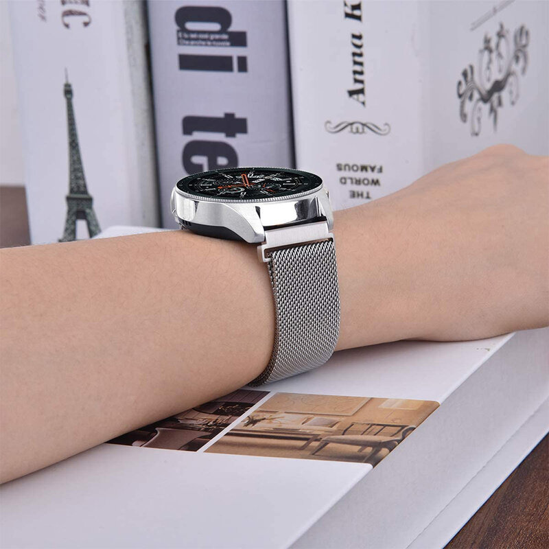 Ремешок для часов 20 мм 22 мм, металлический браслет для Samsung Galaxy Watch 3 41 мм 45 мм и 42 мм 46 мм Active 2 Gear S3, подходит для Huawei GT 2 Pro Amazfit