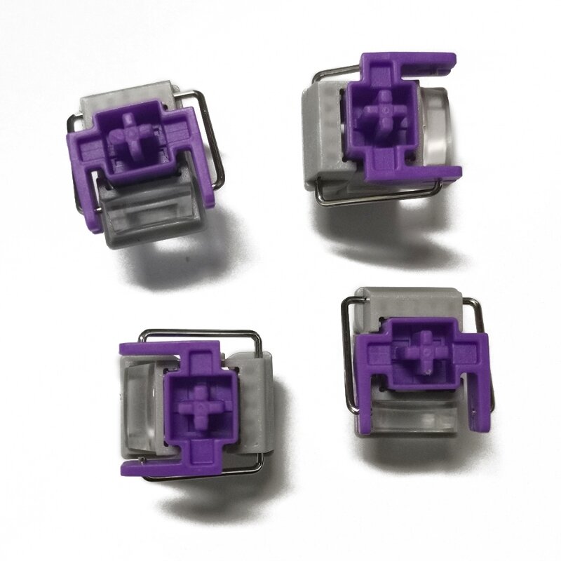 4個razer紫色の光スイッチホットスワップスイッチrazerのハンツマンエリートゲーミングメカニカルキーボードスイッチドロップ無料