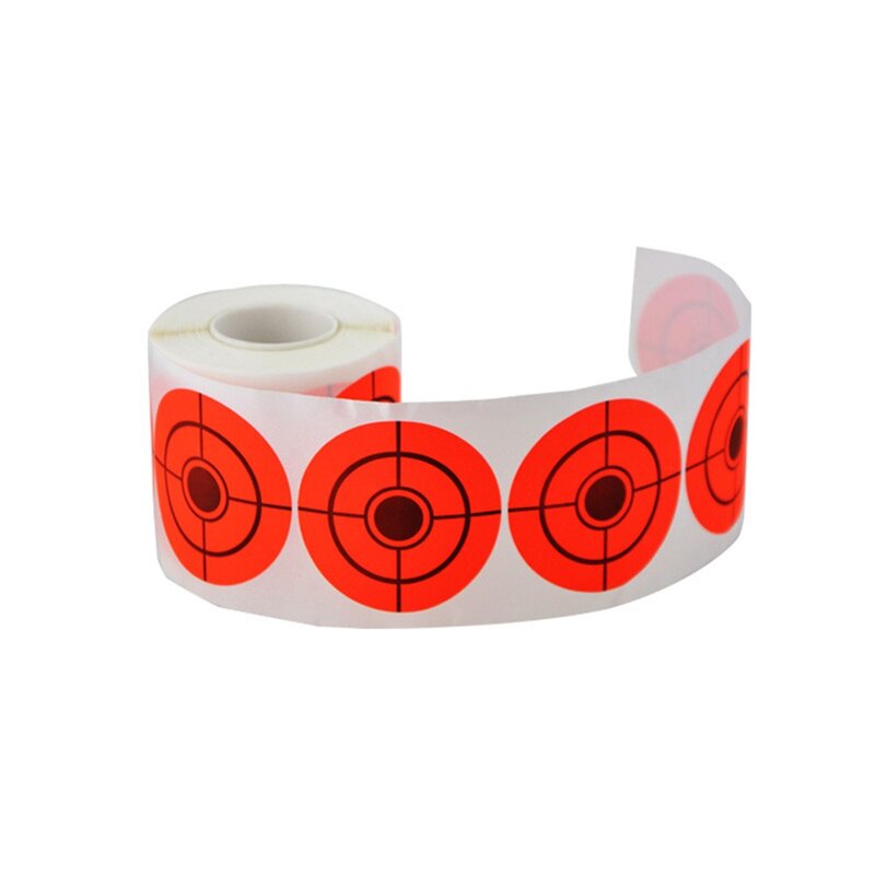 2 "-250 Buah Busur dan Anak Panah Menembak Target Bullseye Stiker untuk Latihan Menembak Kertas Perekat Neon Berburu Aksesori