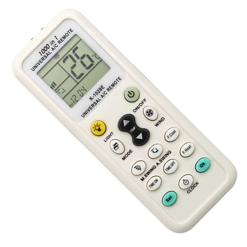 Universal K-1028E baixo consumo de energia K-1028E ar condicionado remoto lcd a/c controle remoto controlador