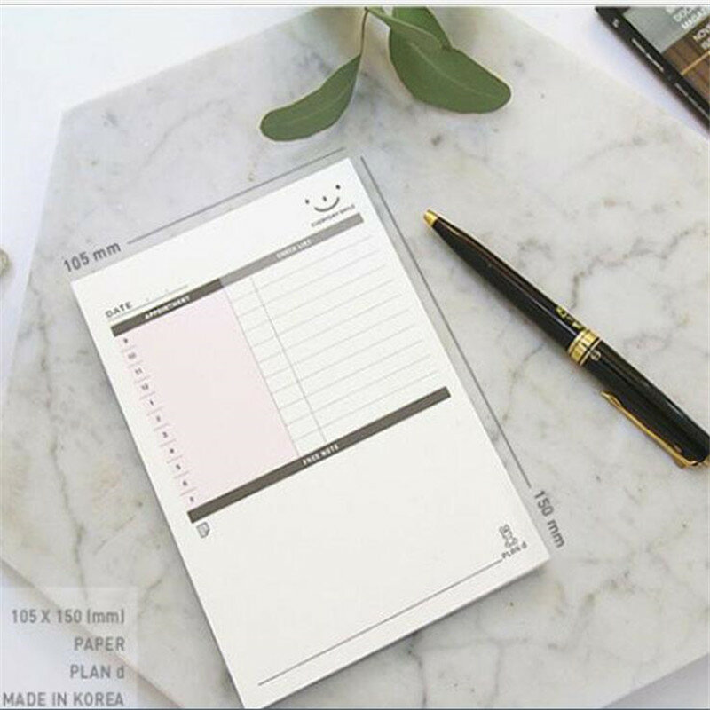1 peça = 60 folhas de notebook simples pode rasgar escritório a fazer lista planejamento trabalho bloco de notas mesa livro de notas médio