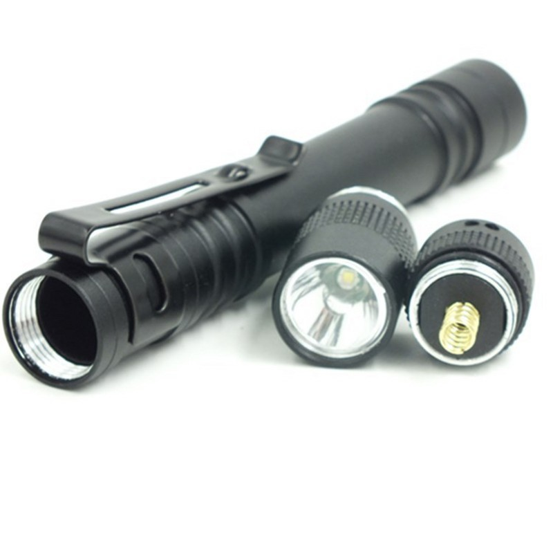 LED Tragbare Mini Taschenlampe Stift-shaped Non-slip Aluminium Legierung Wasserdichte Beleuchtung Taschenlampe für Outdoor Camping und Wandern