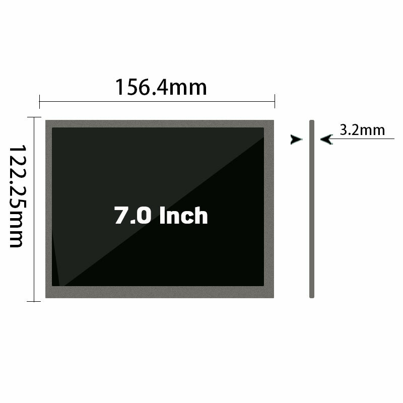 Original 7 Inch LVDS LCD screen CLAA070MA21BW V3Resolution 800*600 Brightness 215 Contrast 500:1