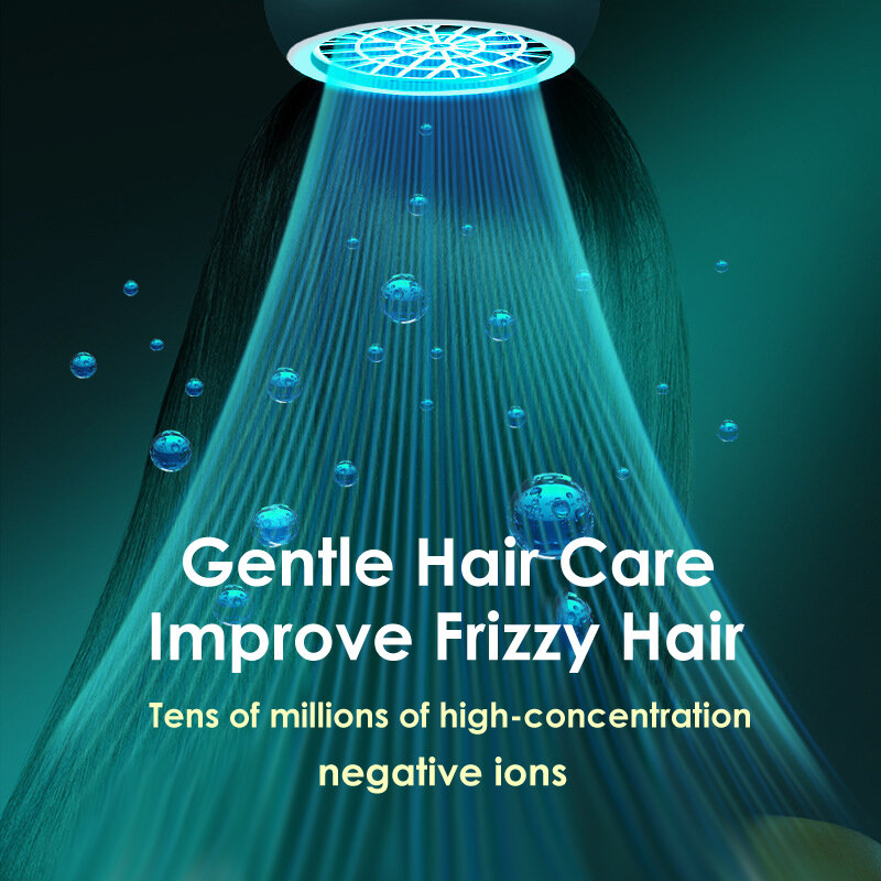 Asciugacapelli anione portatile originale Nanoe ioni d'acqua cura dei capelli professionale asciugatura rapida 1600W viaggio pieghevole asciugacapelli famiglia