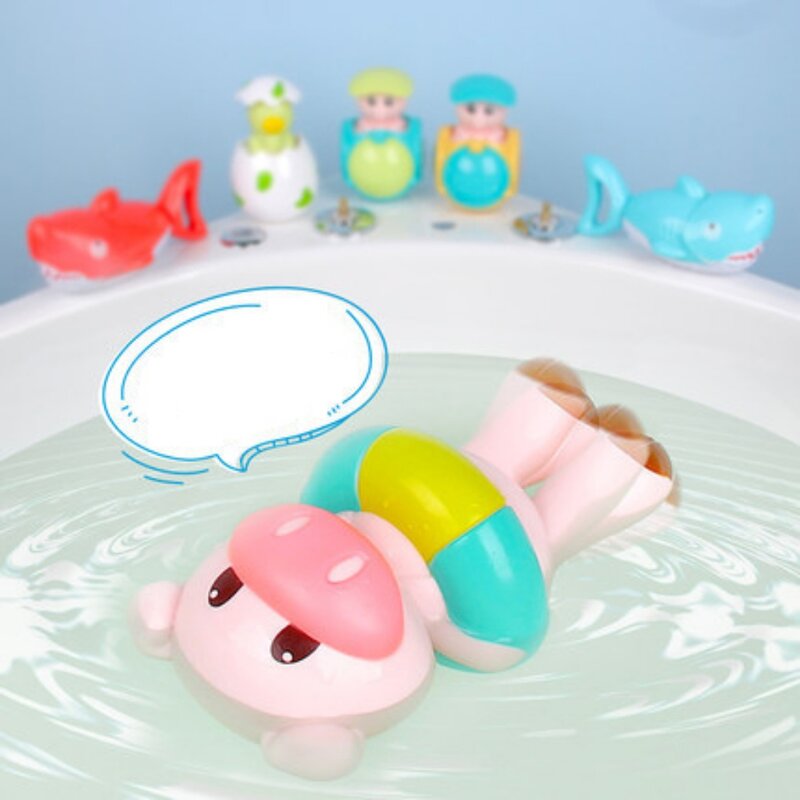 Cerdo de natación para niños, juguete de baño de bebé, cerdo de natación