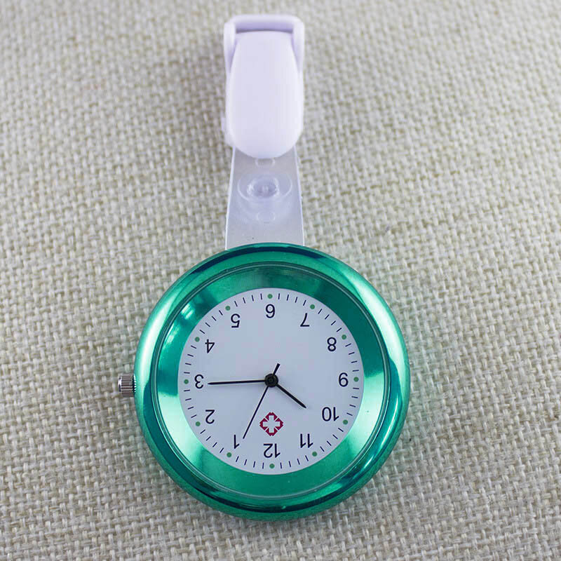 Enfermeira relógio broche de silicone clipe de controle de infecção design enfermeira médico paramédico broche fob relógio nyz loja