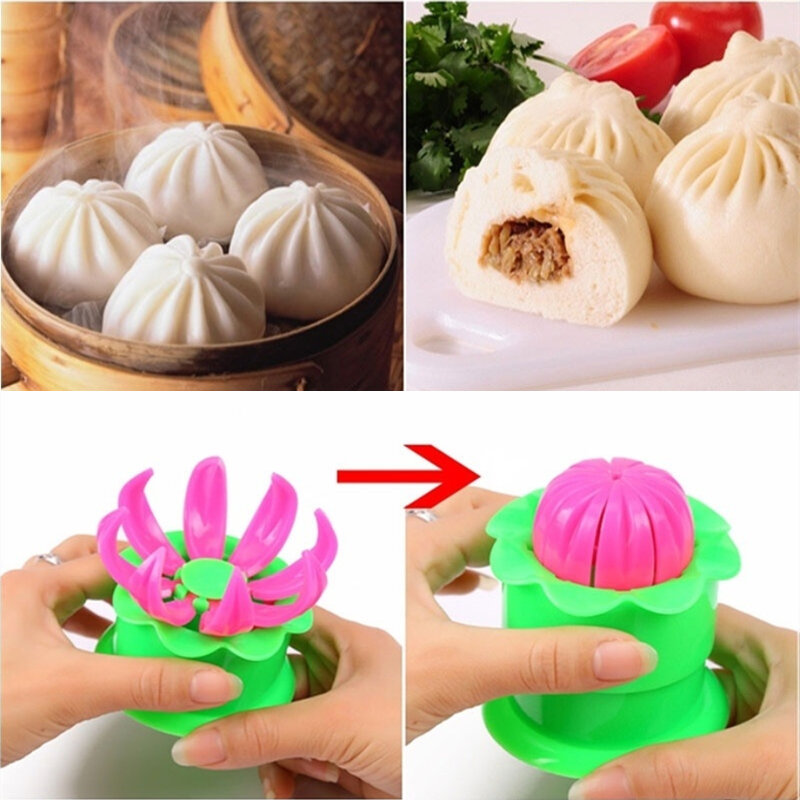 1 Pcs Chinese Baozi Pastry Pie Steam Bun  Maker Mold Steamed Stuffed Bun Making Mold DIY Kitchen Cooking Tool