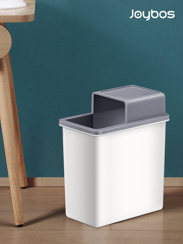 Joybos Trash Can Waterproof Narrow Seam Dustbin Privacy Protection Bucket Garbage For Household Bathroom Toilet Kitchen Bin JX86