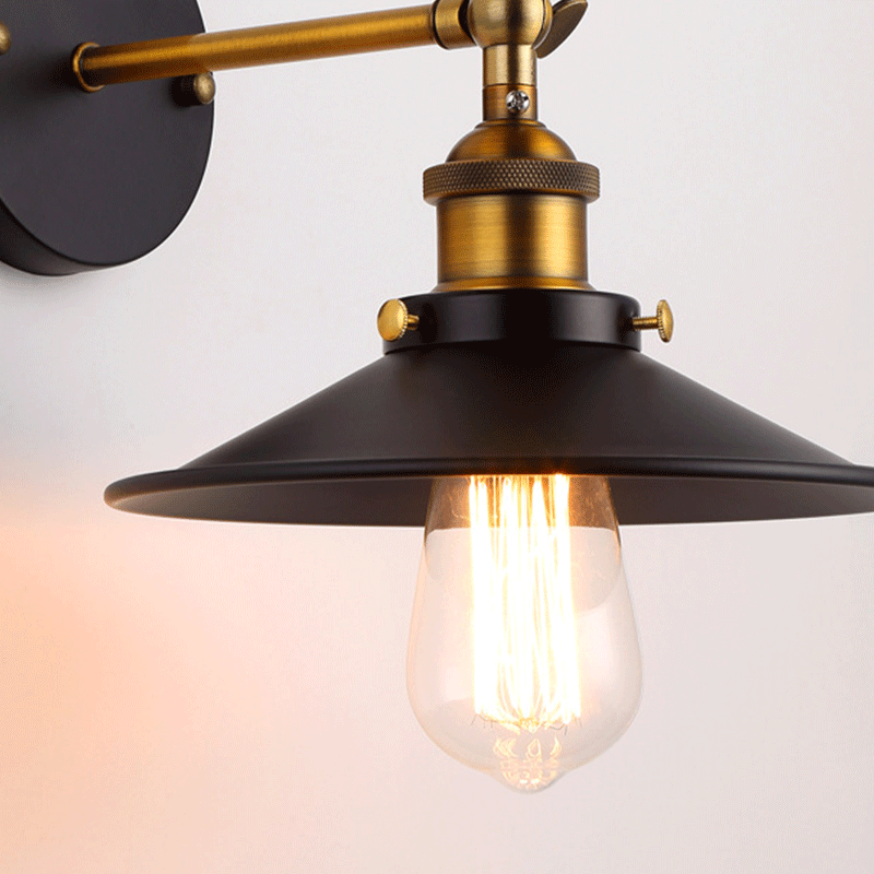 Kryty Loft amerykański Retro LED kinkiet nostalgiczne twórcze lustro przednie światła do przejścia lampki nocne stylu industrialnym Cafe kinkiety