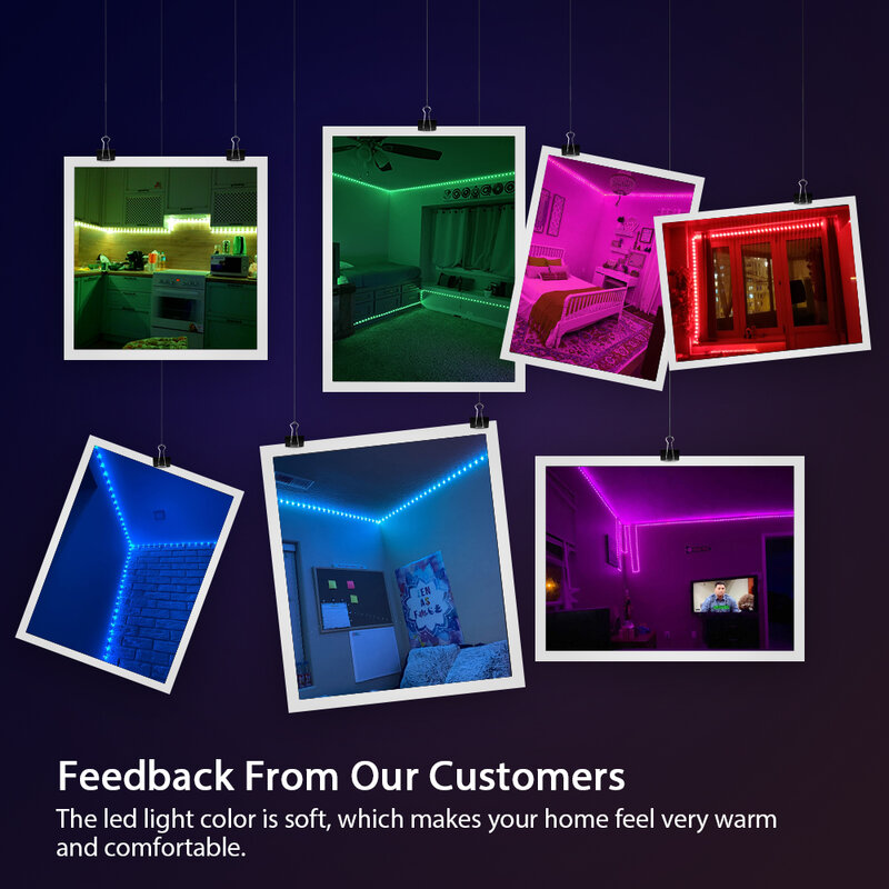 Светодиодная лента Suntech, менясветодиодный цвет RGB для дома, кухни, комнаты, бара, с ик-пультом дистанционного управления, 5050 светодисветодиод...