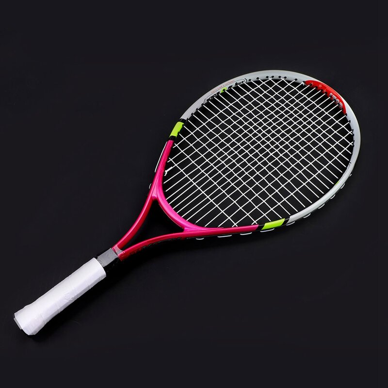 Raqueta de tenis individual duradera para niños, raqueta de entrenamiento y práctica especial de aleación de aluminio, para adolescentes