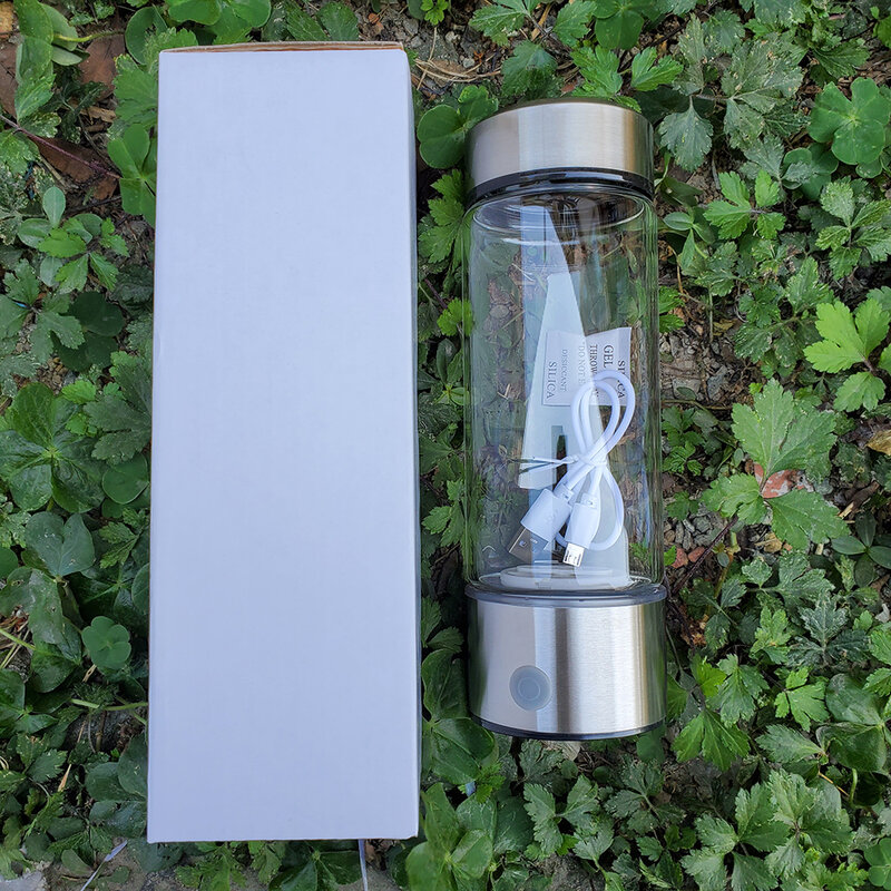 Japanischen Titan Qualität Wasserstoff-Reiche Wasser Tasse Ionisator Maker/Generator Super Antioxidantien ORP Wasserstoff Flasche 420ml