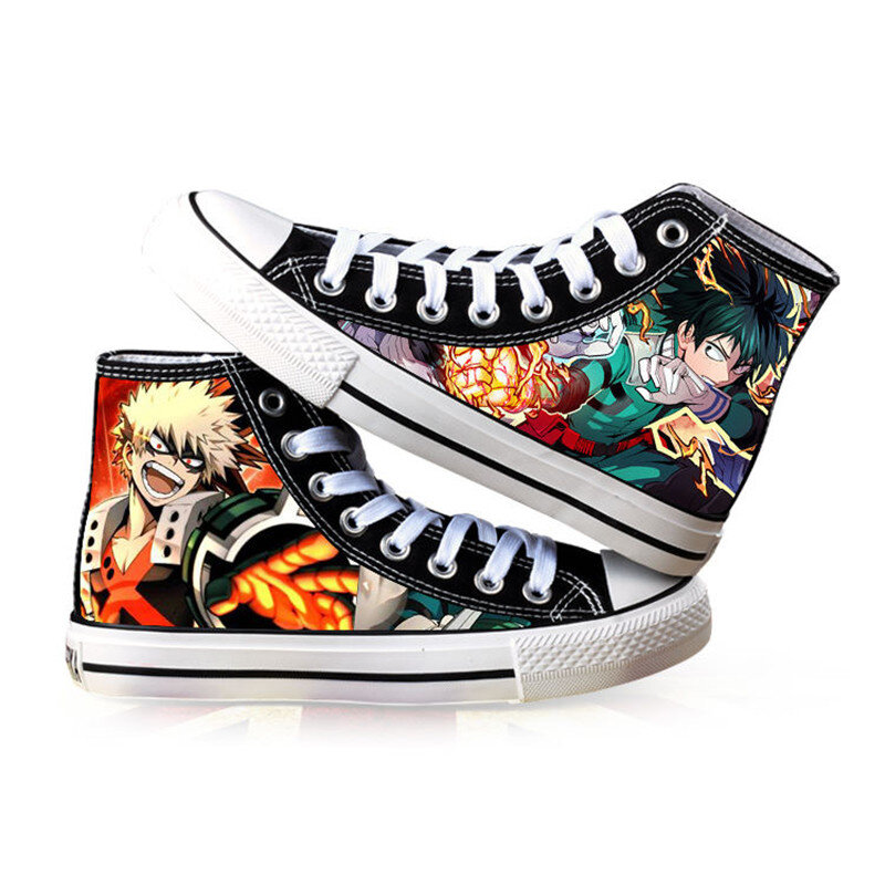 Meu herói academia sapatos anime cosplay adultos estudantes das mulheres dos homens primavera verão sapatos casuais respirável