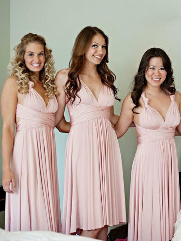 SuperKimJo – robe de bal courte rose en mousseline de soie, bon marché