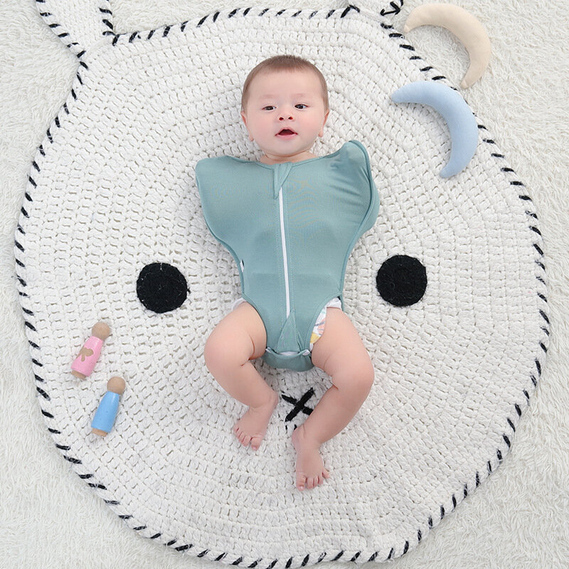 Bebê recém-nascido colete de dormir bebê swaddling envoltório imitação surpreendente saco de dormir berçário corpo roupas dropshipping