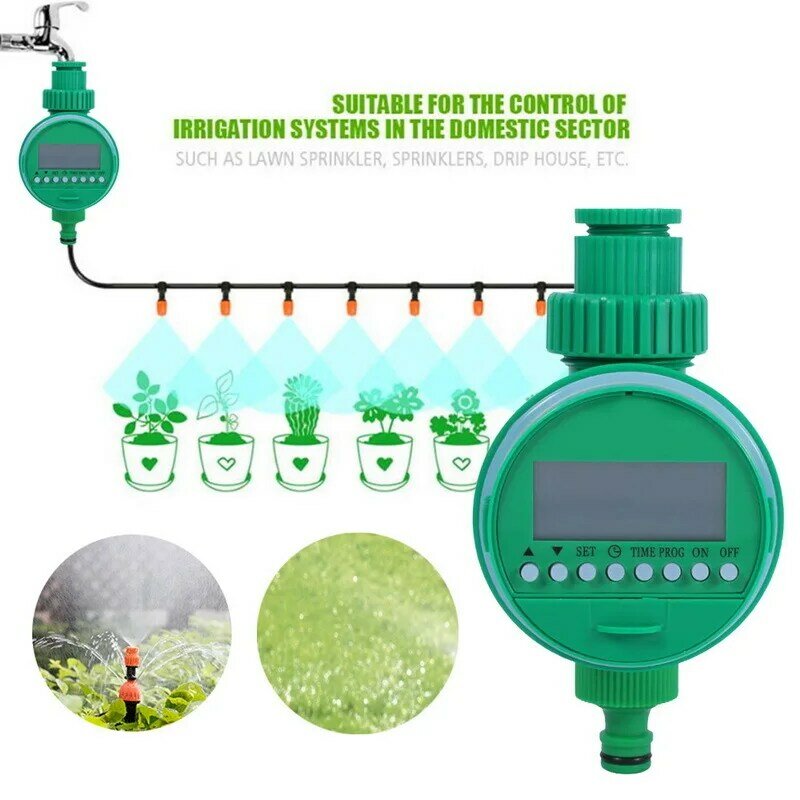電子ガーデン散水タイマー,LCDディスプレイ,自動灌漑コントローラー,インテリジェンスバルブ,水制御装置