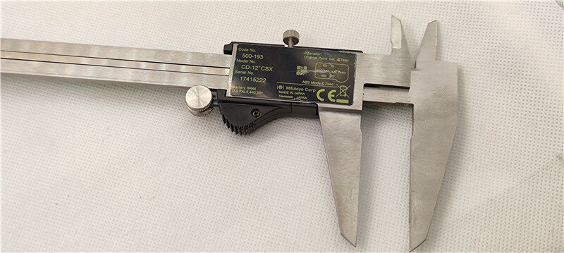 Mitutoyo-calibrador Digital CMM Vernier LCD, herramientas de medición de acero inoxidable, 12 pulgadas, 300mm, 500-193-20