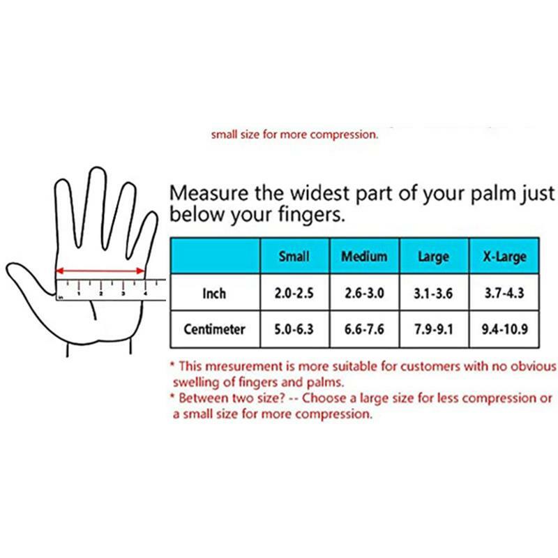 痛みを和らげるための調節可能なストラップ,指を和らげるための関節炎圧迫手袋,治療用滑り止め療法用,1ペア
